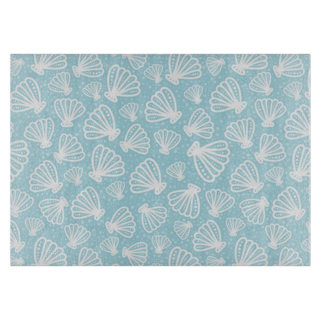 Sommermuster der Muschel Schneidebrett (Vorderseite)