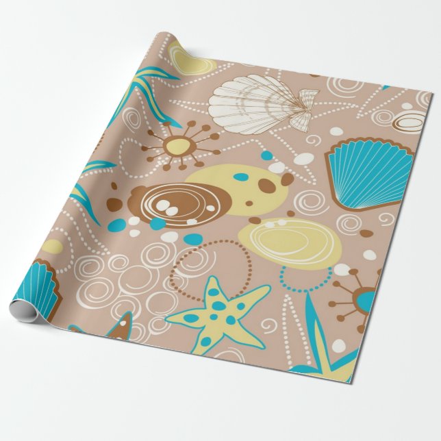Sommermuster Geschenkpapier (Ungerollt)