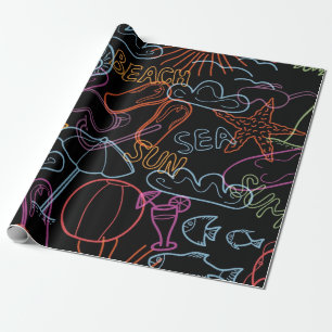 Sommermuster Geschenkpapier