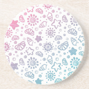 Sommermuster Getränkeuntersetzer