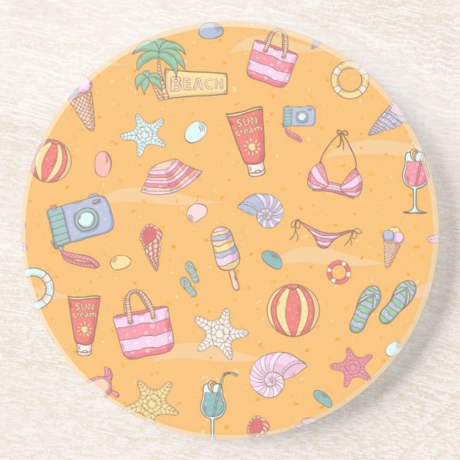 Sommermuster Getränkeuntersetzer (Vorne)