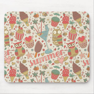 Sommermuster mit Eis Mousepad