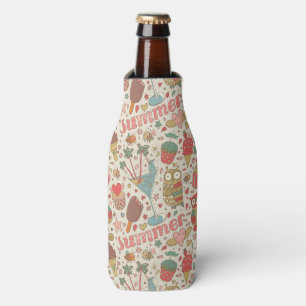 Sommermuster mit Eiscreme Flaschenkühler