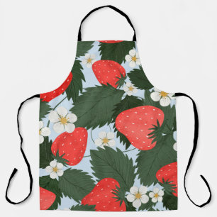 Sommermuster mit Erdbeeren. Erdbeeren Schürze