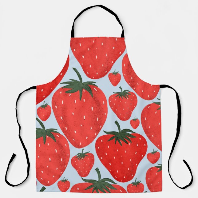 Sommermuster mit leicht abgeschiedenen Erdbeeren Schürze (Vorderseite)