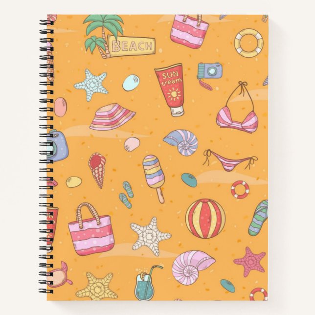 Sommermuster Notizbuch (Vorderseite)