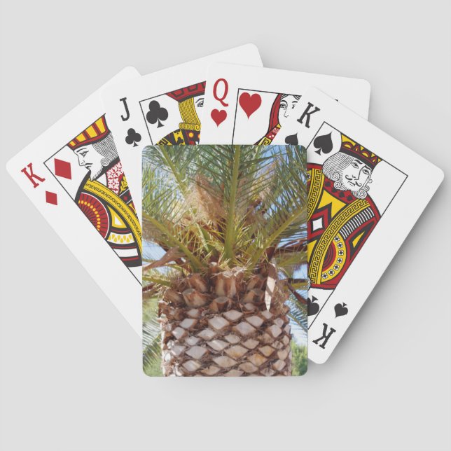 Sommermuster Palmen Strand Design. Spielkarten (Rückseite)