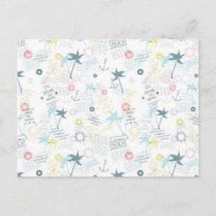 Sommermuster Postkarte