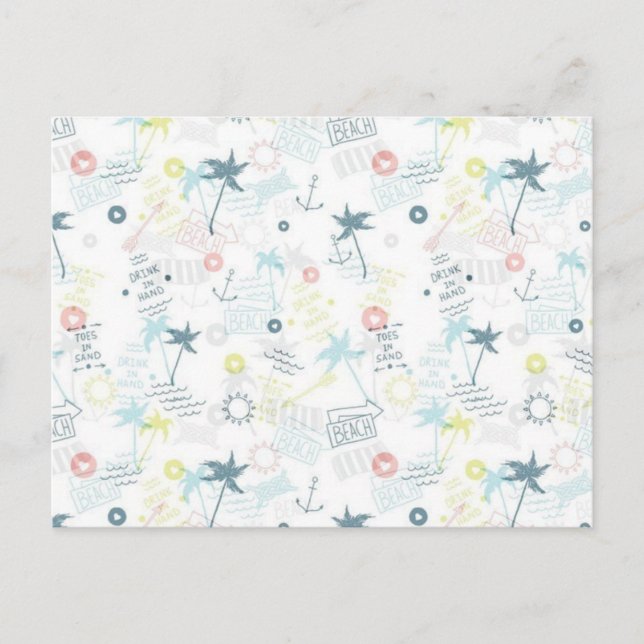 Sommermuster Postkarte (Vorderseite)