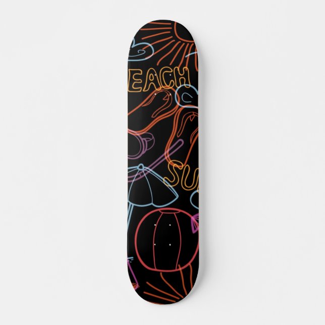 Sommermuster Skateboard (Vorne)