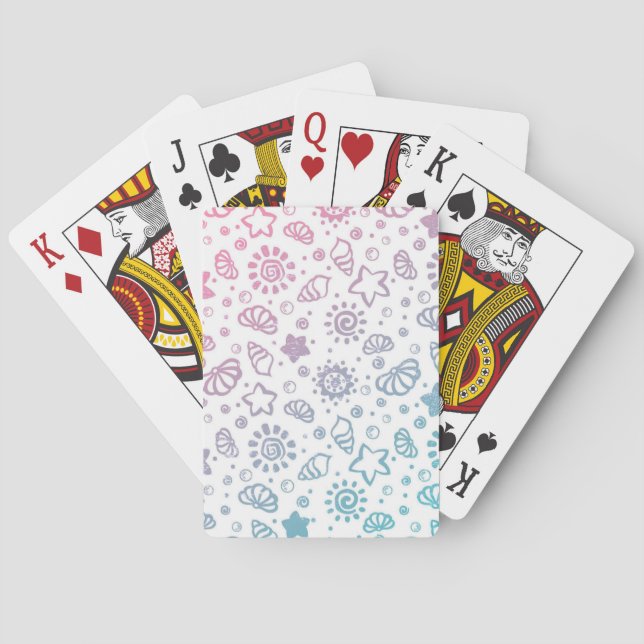 Sommermuster Spielkarten (Rückseite)