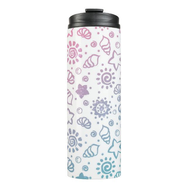 Sommermuster Thermosbecher (Vorderseite)