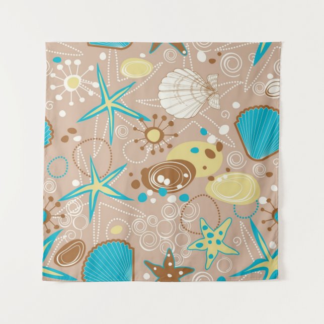 Sommermuster Wandteppich (Vorderseite)