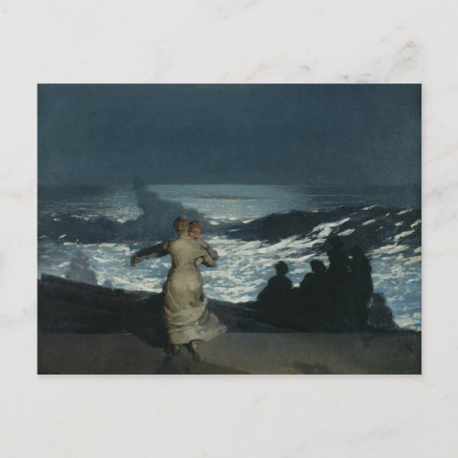 Sommernacht 1890 postkarte (Vorderseite)