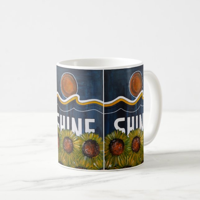 Sommernächte Gemälde von Alfred Fox Kaffeetasse (VorderseiteRechts)