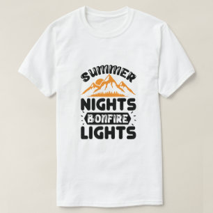 Sommernächte Lagerfeuerlichter Gemütliches Draußen T-Shirt