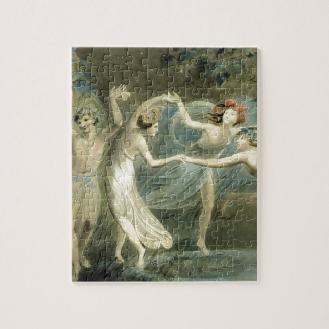 Sommernachtstraum von William Blake Puzzle (Vertikal)