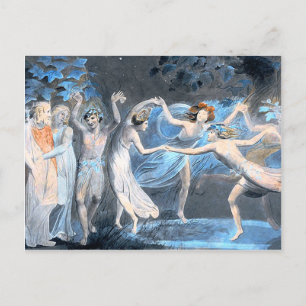 Sommernachtstraum, William Blake Postkarte