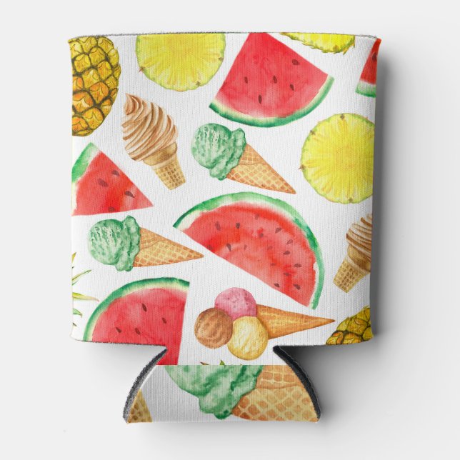 Sommernahrung: Wassermelone Eiscreme Dosenkühler (Vorderseite)