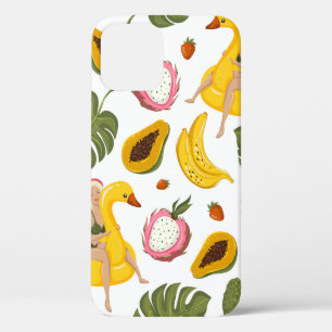 Sommernahtloser Musterhintergrund mit exotischer F Case-Mate iPhone Hülle