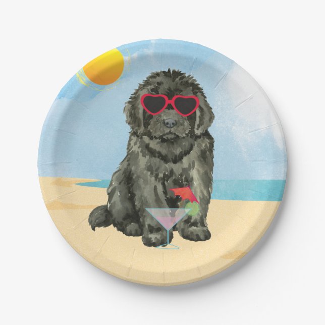 Sommerneufundland-Papierplatte Pappteller (Vorderseite)