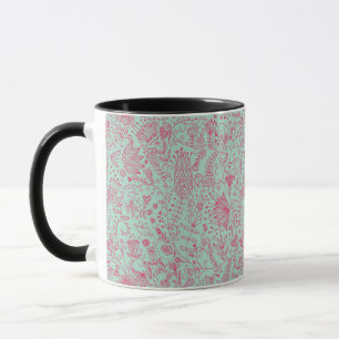 Sommerniedliches Blumenmuster Tasse