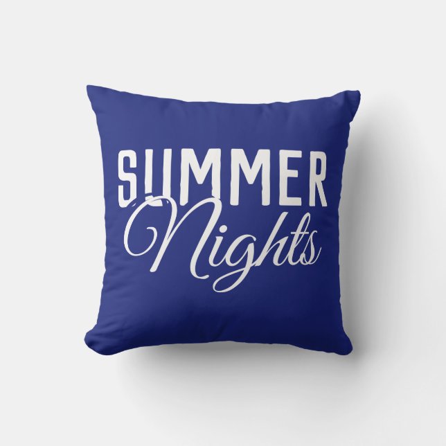 SOMMERNIGHTS-Typografie | Kissen (Vorderseite)