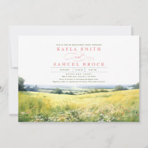 SOMMEROasen- und Wildblumen-Engagement Einladung