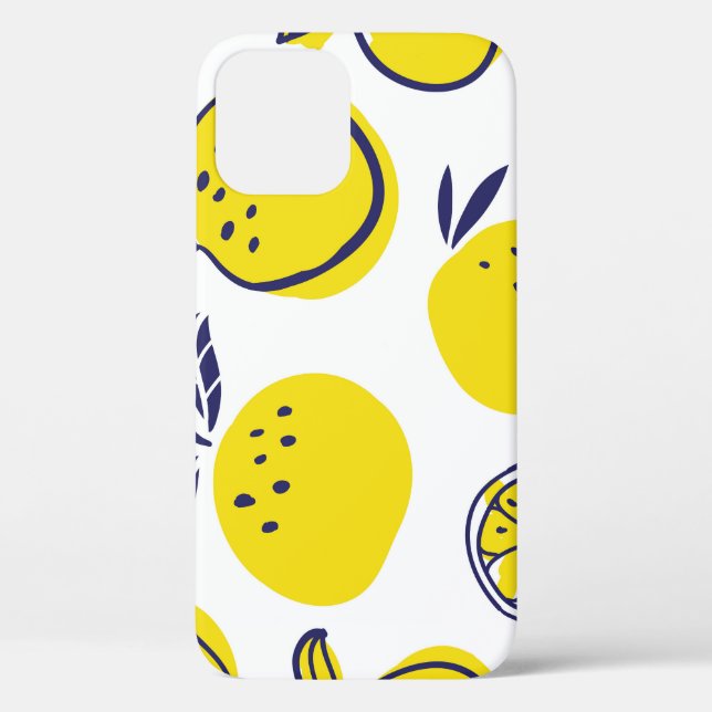 Sommerorangen: Stilvolles Fruchtmuster. Case-Mate iPhone Hülle (Rückseite)