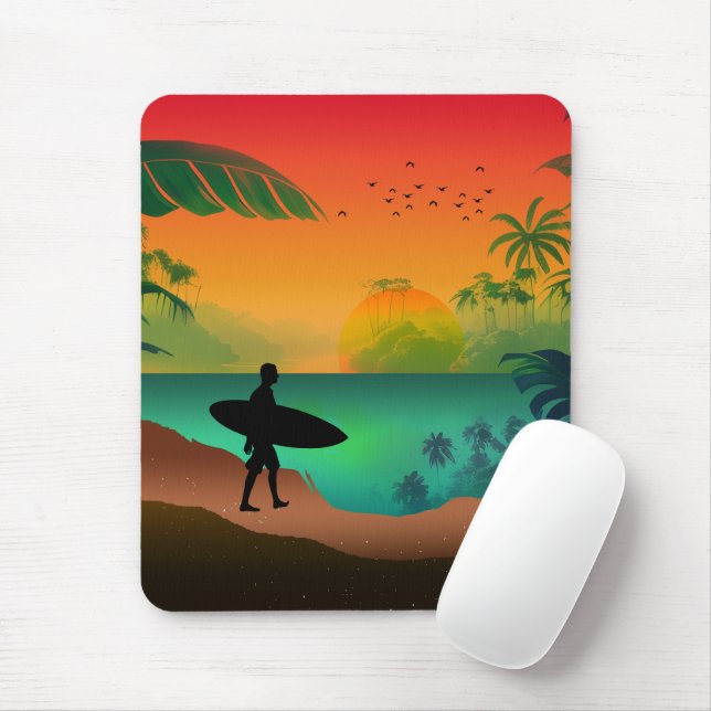 Sommerparadies Mousepad (Mit Mouse)