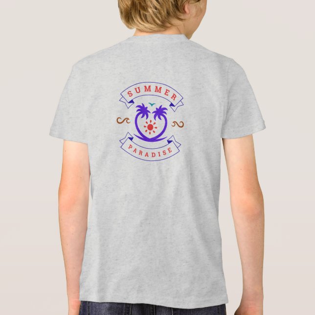 Sommerparadies Tri-Blend Shirt (Rückseite)