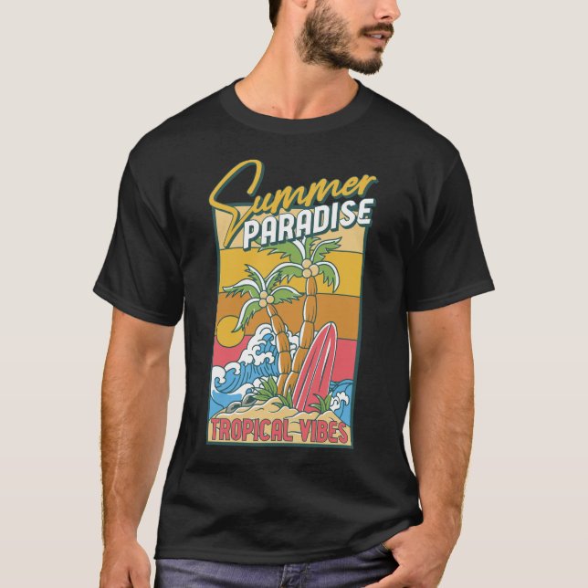 Sommerparadies Tropical Vibes T-Shirt (Vorderseite)