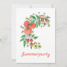 Sommerparty-Einladung