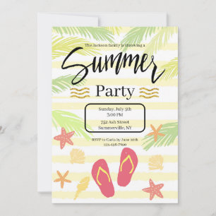 Sommerparty-Einladungen Einladung