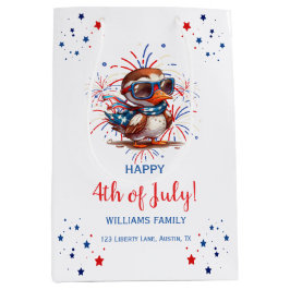 Sommerparty Weißkopfseeadler Patriotisch USA 4. Ju Mittlere Geschenktüte