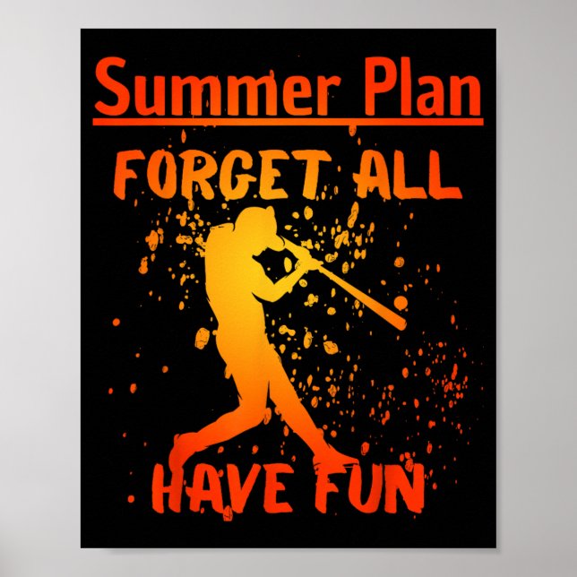 Sommerpause 2023 glücklicher letzter Schultag Poster (Vorne)
