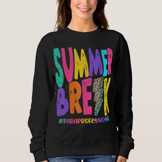 Sommerpause Paraprofessionelles Leben gestört Leop Sweatshirt (Vorderseite)