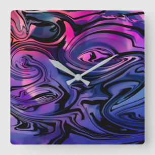 Sommerpause Quadratische Wanduhr