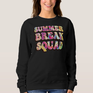Sommerpause Squad Beach Farbige Gefärbte Krawatte Sweatshirt