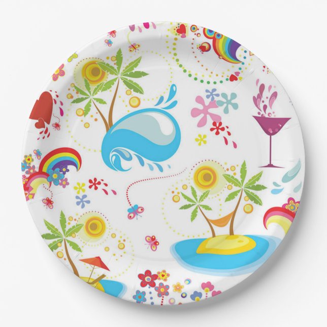 Sommerpest Pappteller (Vorderseite)