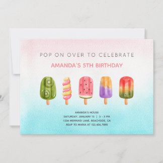 Sommerpökeleis Geburtstagsparty Einladung