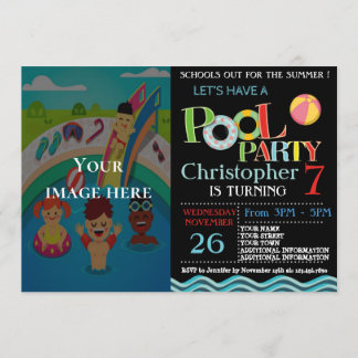 SOMMERPOOL-PARTY EINLADUNG | POOL BIRTHDAY PARTY