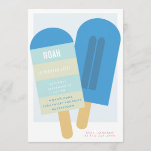 SOMMERPOPSICLE BURTHDAY PARTY EINLADUNG