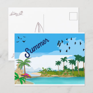 Sommerpostkarte Feiertagspostkarte