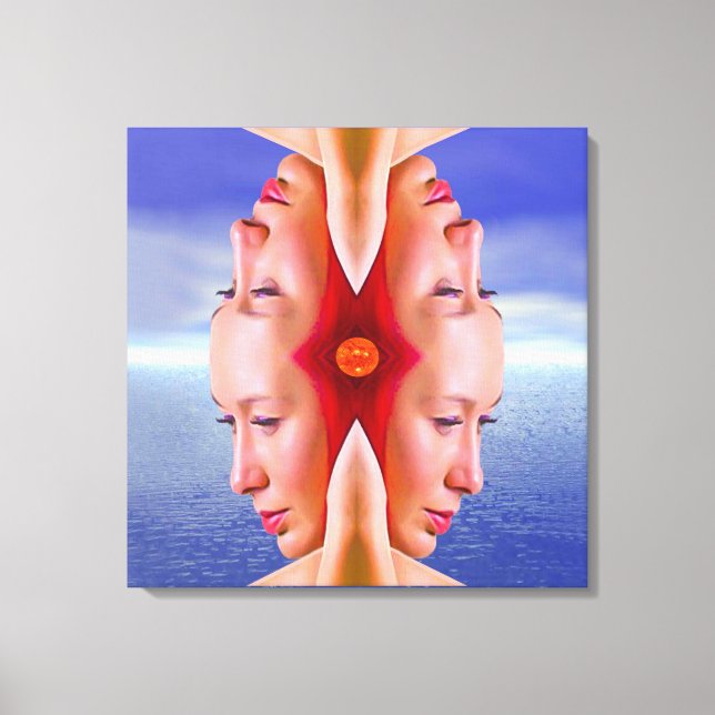 Sommerreflektion Leinwanddruck (Vorderseite)