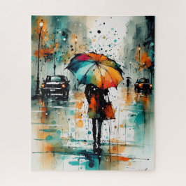 Sommerregen in der Stadt 2 Puzzle