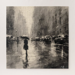 Sommerregen in der Stadt Puzzle