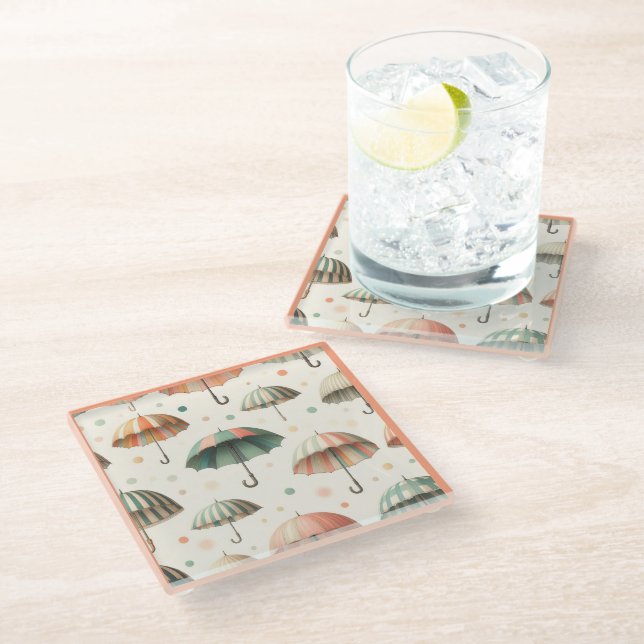 Sommerrennen Glasuntersetzer (Schrägansicht)