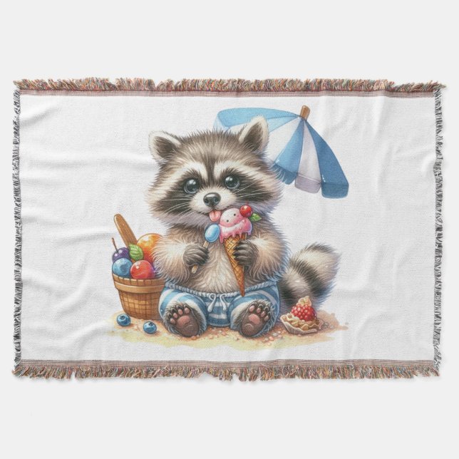 Sommerrennen Leckereien Decke (Vorderseite)