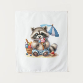 Sommerrennen Leckereien Wandteppich